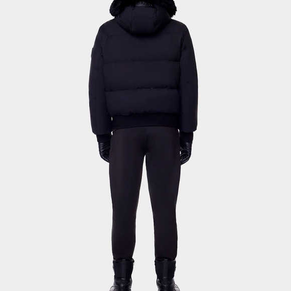 DALLAS MEN'S QUILTED DOWN BOMBER WITH REMOVABLE FAUX FUR - Picture 5 of 6